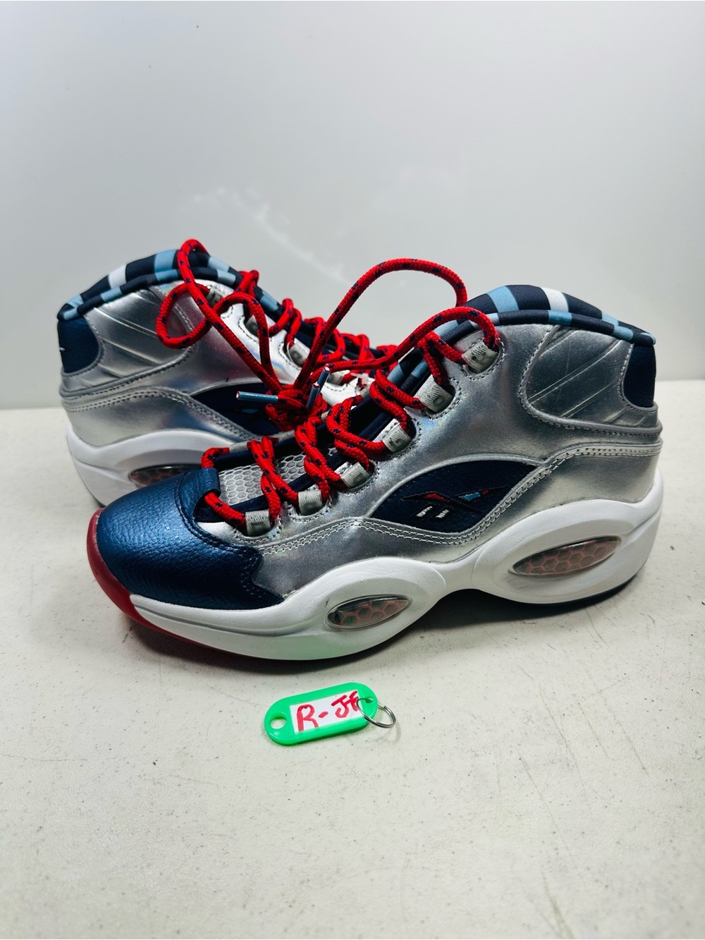 Reebok Question Mid Iverson x Harden Silver FZ1366 size 8